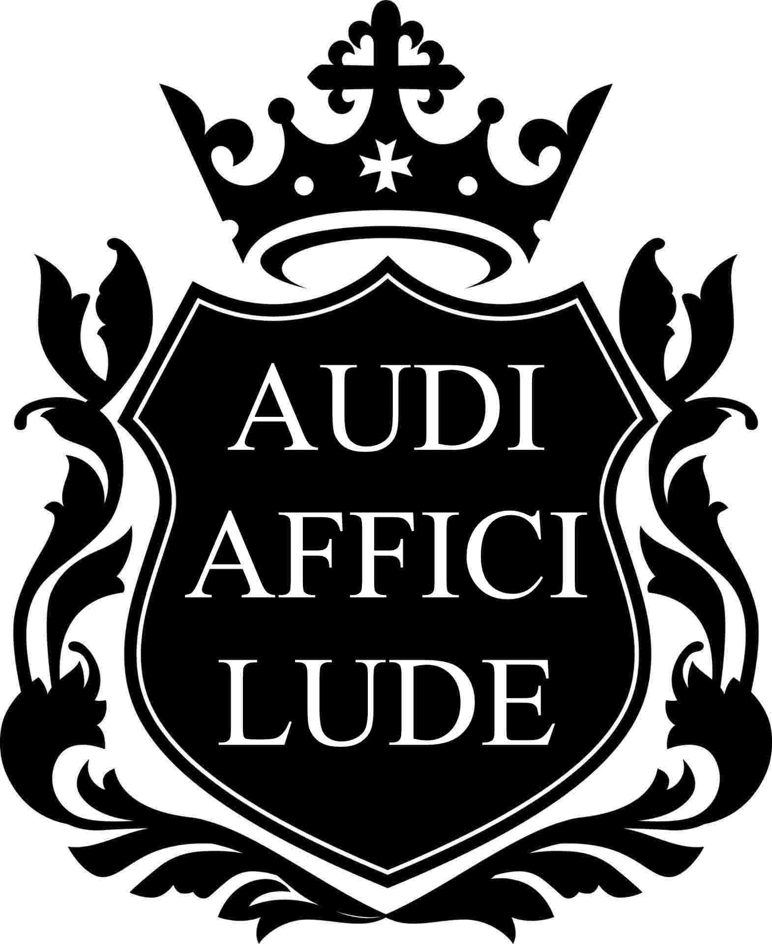 Villain Ouvre crest: audi affici ludi